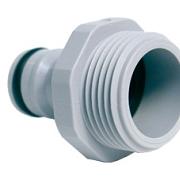 Talen Tools Kraannippel met uitwendige draad 3/4 inch PVC - Bouwvoordeel