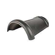 Monier Halfronde Vorst zwart glazura - Bouwvoordeel