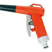 Regelbare pistoolspuit met nippel PVC op kaart