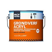 Profpartner Grondverf Acryl wit 2,5L  - Bouwvoordeel
