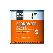 Profpartner Grondverf Acryl wit 750 ml - Bouwvoordeel