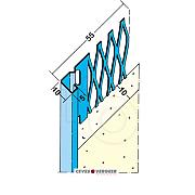 Stucstop profiel 10mm verzinkt L=2600mm (1231) - Bouwvoordeel
