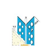 Stuc hoekprofiel 1-3mm verzinkt L=3000mm (SG1030) - Bouwvoordeel