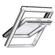 Velux tuimelvenster, wit afgelakt, veiligheidsglas, GGL PK04 2070 (94x98 cm) - Bouwvoordeel
