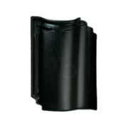 Monier Gevelpan rechts OVH 206 zwart glazura - Bouwvoordeel