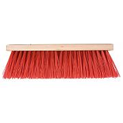 Buitenbezem 35 cm met rode synthetische haren | kopen via Bouwvoordeel