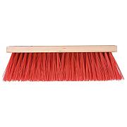 Buitenbezem 41 cm met rode synthetische haren | kopen via Bouwvoordeel