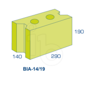 BIA Grindbetonblok 14/19 VW 290x140x190mm grijs - Bouwvoordeel