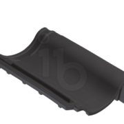 Monier Gevelpan rechts OVH 206 blauw gesmoord - Bouwvoordeel