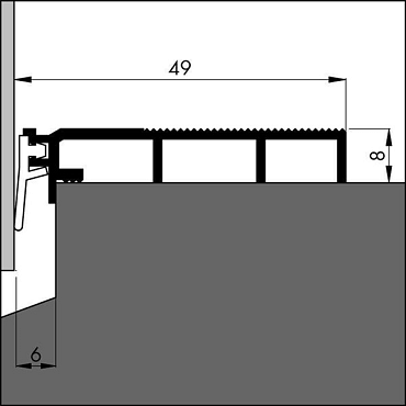 Ellen Slijtdorpelstrip ANB 7N 100 cm | Bouwvoordeel