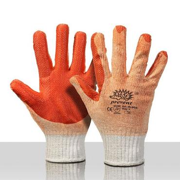 Werkhandschoenen Prevent Oranje Latex – Maat 10