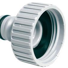 Kraannippel met inwendige draad 1 inch PVC