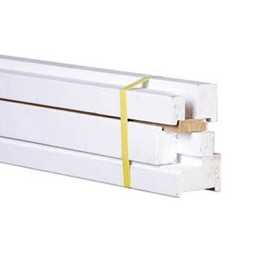 Deurkozijn 56x90x2315 mm R opdek hardhout wit gegrond - Bouwvoordeel