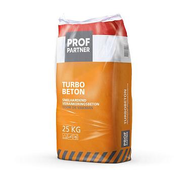 ProfPartner Turbobetonmortel  25 kg - Bouwvoordeel