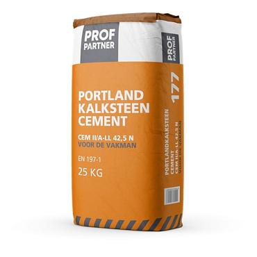 ProfPartner Portland kalksteencement CEM Li/A-Ll  42,5N 25 kg - Bouwvoordeel