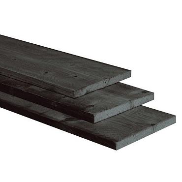 HV Vuren Plank 25x195x5400 mm zwart gedompeld - Bouwvoordeel