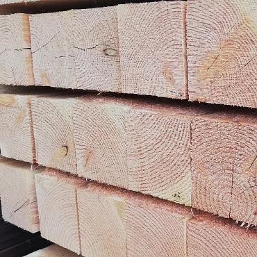 NV Douglas Paal 12x12x400 cm fijnbezaagd