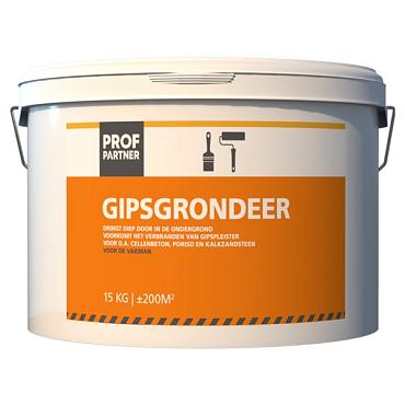 ProfPartner Gipsgrondeer Geel 15 kg – 281957 | kopen bij Bouwvoordeel