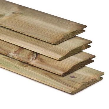 Geimpregneerd Rabat NE 18x145x4800 mm FSC - Bouwvoordeel