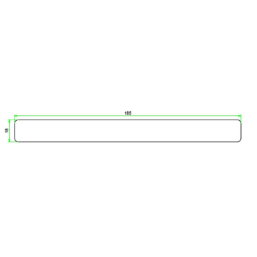 Boeideel gegrond western red cedar  18x185x5900 mm - Bouwvoordeel