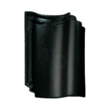 Monier Gevelpan links OVH 206 zwart glazura - Bouwvoordeel