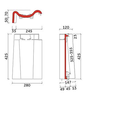 De Nieuwe Hollander Plus Gevelpan Links Edelzwart Vol Donker Edelengobe