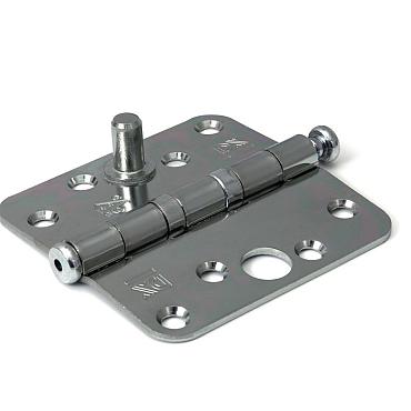 DX Kogellagerscharnier SKG verzinkt 89×89 mm ronde hoeken - Bouwvoordeel