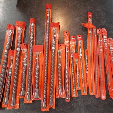 Set SDS+ hamerboren grote maten (15 stuks)