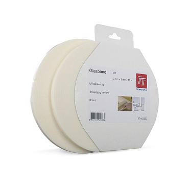 Glasband PE 9 x 3 mm 10 m Wit – 239576 | kopen bij Bouwvoordeel