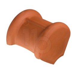 Monier Halfronde Topgeveleindvorst natuurrood - Bouwvoordeel