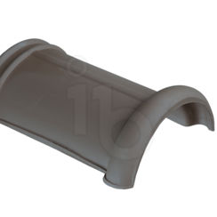 Monier Halfronde Vorst blauw gesmoord - Bouwvoordeel