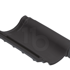 Monier Gevelpan rechts OVH 206 blauw gesmoord - Bouwvoordeel