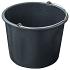 Bouwemmer Gripline-O 12 liter zwart – 283951 | kopen bij Bouwvoordeel